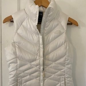 The North Face, White Puffer Vest